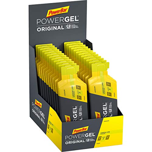 PowerBar PowerGel Original Lemon Lime 24x41g - High Carb Energy Gel + C2MAX Magnesio e Sodio
