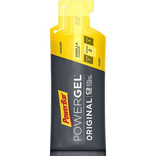 PowerBar PowerGel Original Vanilla 24x41g - High Carb Energy Gel + C2MAX Magnesio e Sodio