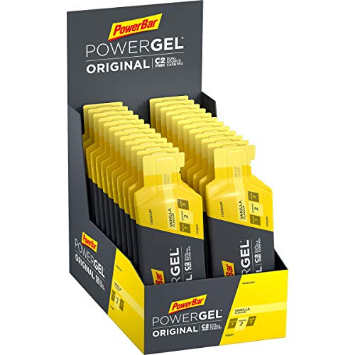 PowerBar PowerGel Original Vanilla 24x41g - High Carb Energy Gel + C2MAX Magnesio e Sodio