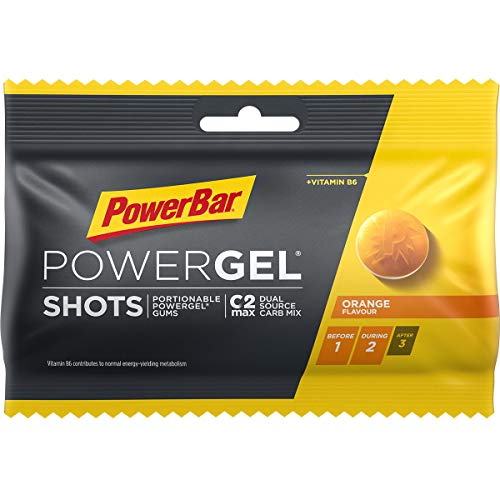 PowerBar Powergel Shots Naranja 24 x 60G - Carbono de Alta Energía + Neumáticos C2Max 1440 g