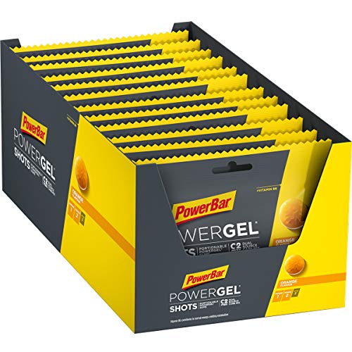 PowerBar Powergel Shots Naranja 24 x 60G - Carbono de Alta Energía + Neumáticos C2Max 1440 g