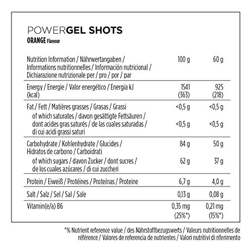 PowerBar Powergel Shots Naranja 24 x 60G - Carbono de Alta Energía + Neumáticos C2Max 1440 g