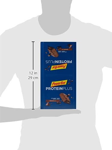 PowerBar Protein Plus 30% Chocolate 15x55g - Barra de alta Proteína + Suero y Proteína de Caseína