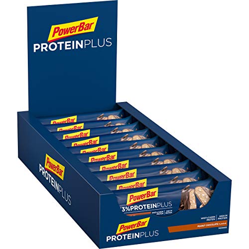 PowerBar Protein Plus 33% Peanut-Chocolate 10x90g - Barra de alta Proteína + Suero y Proteína de Caseína