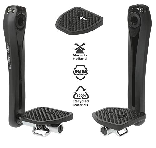 PP Pedal Plate | CB | Adaptador para Pedales compatibles con Crankbrothers Eggbeater o Candy | No se Necesitan Cleats Adicional | Convierte Clipless en Pedales Planos | por Seguridad y Comodidad |