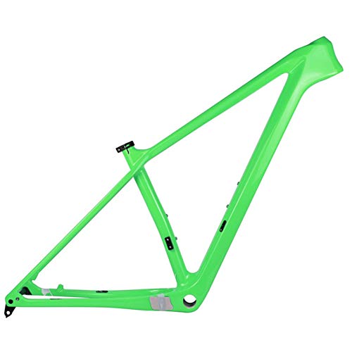 PPLAS 2021 Nuevo Marco de Carbono MTB 27.5er 29er Marco de Bicicleta de montaña de Carbono 148x12mm o 142 * 12 mm MARCHOS DE Bicicleta MTB (Color : Light Green Color, Size : 19in Matt 148x12)