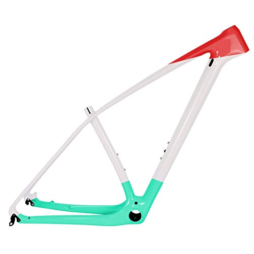 PPLAS T1000 Ful MTB Frame 27.5er 29er Ultralight Mountain Bike Carbon Frame PF30 Tamaño 15/17/19/21" (Color : Mint Green Glossy, Size : 29er 19inch)