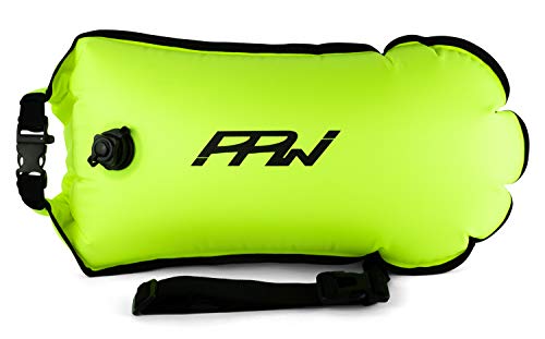 PPWear Boya de natación ideal para triatlón, remos o nadador: la boya flotante garantiza el almacenamiento impermeable de objetos de valor y aumenta la visibilidad.