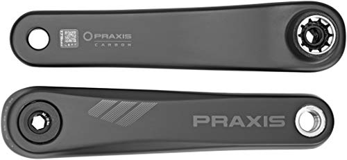 Praxis CARBONIO E-Crank-ISIS-Brose/FAZUA Bielas, Unisex Adulto, Negro, Talla única