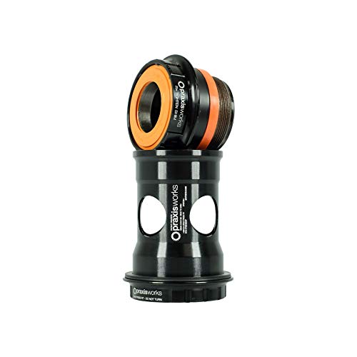 PRAXIS PEDALIER CONVERSOR 73mm MTB SHMN CONVBB30/PF30 R-Collet 73-3001R, Adultos Unisex, Negro, Estandar