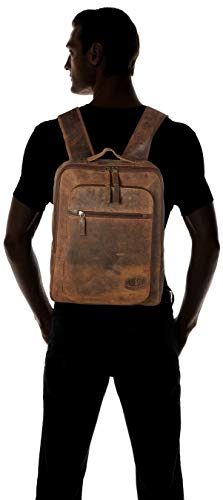 Pride & SoulRucksack Jester, Laptoprucksack LederUnisex adultoMochilasMarrón (Braun)13.5x31x40 centimeters (B x H x T)