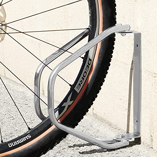 PrimeMatik - Soporte para aparcar Bicicletas en Pared Aparcamiento orientable para 1 Bici