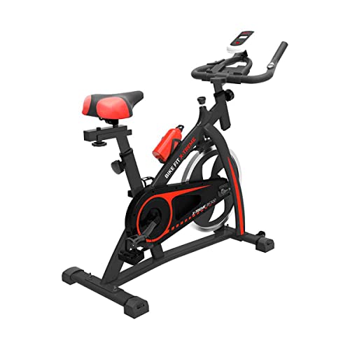 PRIXTON Bike Fit Spinning Xtreme - Bicicleta de Spinning Estatica Indoor Volante de inercia 6 Kg Manillar y Asiento Ajustable Rastrales Incluidos Hasta 120 Kg