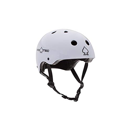 Pro-Tec Classic Casco, Unisex Adulto, Gloss White, L