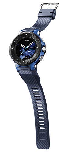 Pro Trek Smart WSD-F30 Azul, Wear OS by Google Outdoor Smartwatch con GPS incorporado, Mapeo Mundial y Tecnología de Triple Sensor