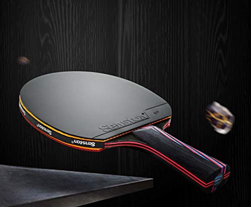 Profesional Raqueta De Tenis De Mesa. Avanzado. Raqueta De Tenis Ping Pong Paddle. Abierto Agarre, Long-Handle Red C 2