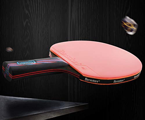 Profesional Raqueta De Tenis De Mesa. Avanzado. Raqueta De Tenis Ping Pong Paddle. Abierto Agarre, Long-Handle Red C 2