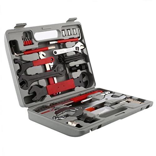 Professional Bicycle Repair Tools Box, Cycling Multitool, for Mountain Road Bike, Bike Repair Kit,Silver