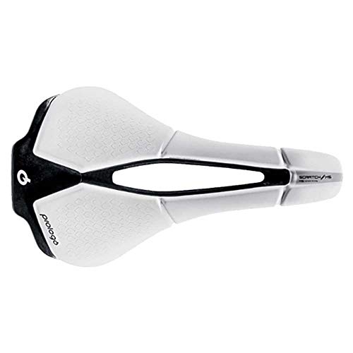 Prologo Scratch M5 Pas-Tirox - Sillín de Bicicleta para Adulto, Unisex, Color Blanco y Negro 140