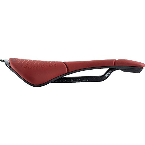 Prologo Sillín de Carretera Unisex Scratch M5 Nack, Rojo ladrillo, 140 mm