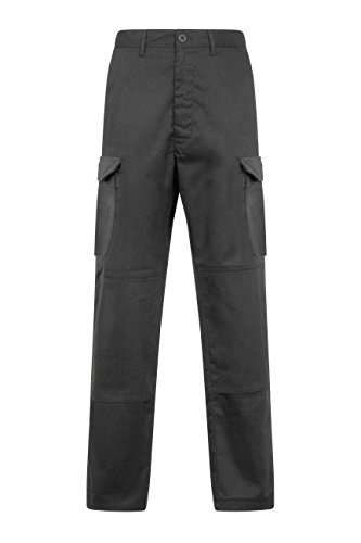 ProLuxe Endurance - Pantalones Tipo Cargo, de Combate, con Bolsillos para Rodillera y Costuras reforzadas, Negro 46T