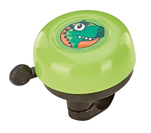 Prophete Kinderrad-Glocke, grün mit Dino-Motiv Timbre para Bicicleta, Verde, Talla única