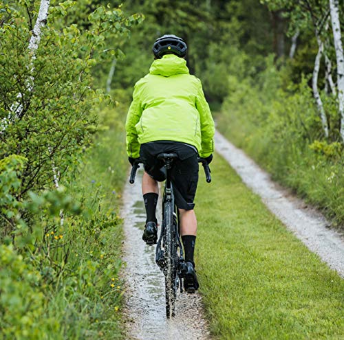 PROTECTIVE cortavientos MTB chaqueta de ciclismo para hombre con superficie impermeable - libre de PFC - amarillo - XXX-Large