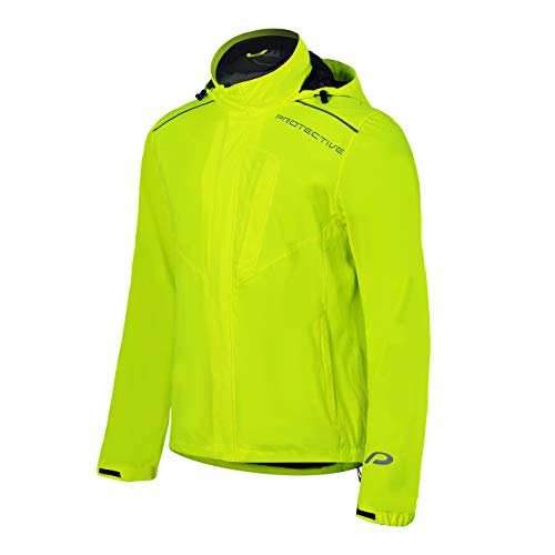 PROTECTIVE cortavientos MTB chaqueta de ciclismo para hombre con superficie impermeable - libre de PFC - amarillo - XXX-Large