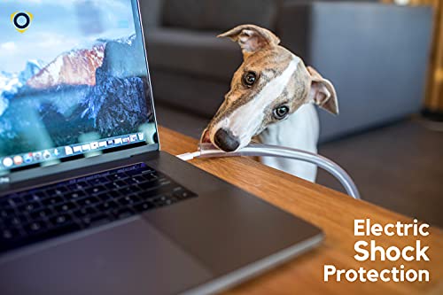 PROTECTO Funda Protectora de Cables Flexible para Mascotas - Funda Cable Eléctrico y de Carga Inodoro Anti-Mordeduras para Cables Lighting, USB, RCA y HDMI | Protector Universal; Ø: 5mm/214 cm Largo