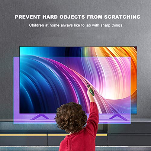 Protector De Pantalla De Luz Azul para TV, Filtro Que Bloquea La Luz Ultravioleta Y Azul De 380 A 495 NM, para TV De 32 A 75 Pulgadas (Pantalla Medida En Diagonal),46" 1017 * 570mm