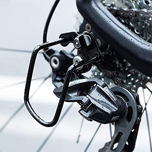 Protector de transmisión de Bicicleta 2 Pcs Negro Metal Desviador Trasero de Bicicleta de Montaña Protector para Al Aire Libre Montaña Bici Ciclismo