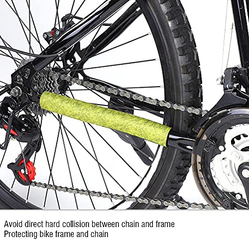 Protector del Cuadro de la Bici, diseño del Lazo del Gancho de la Etiqueta engomada del Cuadro de la Bici de Las Telas para Las bicis del Camino de la montaña(Yellow)