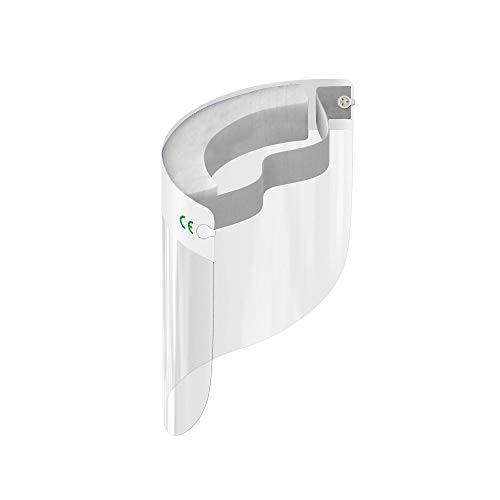 Protector Facial/Visor Facial Premium Medichief (Paquete de 10 Unidades) Visor Facial Completo, Protector Facial Transparente con Protección Antiempaño, Protector Facial de Seguridad Aprobado (MFS1)