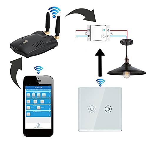 Puerta De Enlace Inteligente, Puerta De Enlace Inalámbrica Duradera De 2.4G 802.11 B/G/N Para El Hogar Con Código Fijo Para Puertas De Garaje