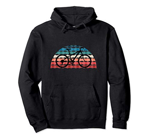 Puesta de Sol Retro Bicicleta Vintage Diseño para Ciclistas Sudadera con Capucha