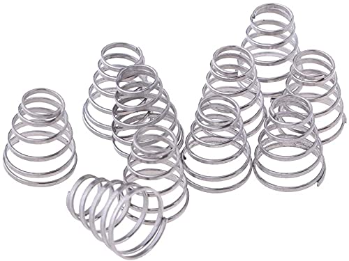 PULABO Pack 10 Primavera de repuesto para bicicleta de liberación rápida rueda pincho cubo de bicicleta deslizante, eje de bicicleta de montaña hermoso diseño
