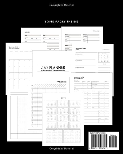 Pulmonary Care Nurse Planner: January - December 2022: Daily Appointment Calendar and Productivity Organizer: 52 Weeks To-Do Lists, Monthly Budget ... and Passwords: Dot Grid Note-Taking Pages