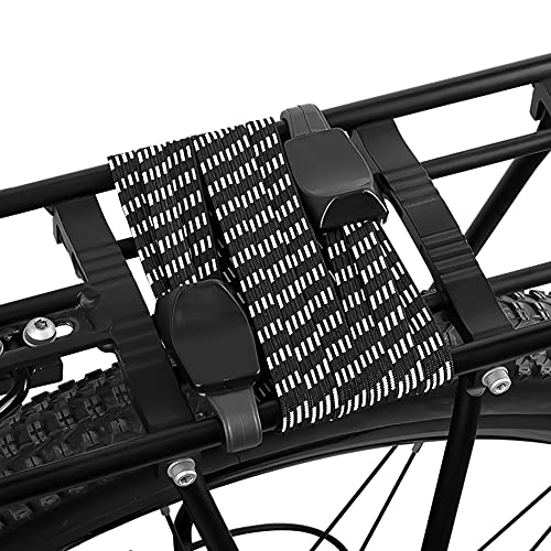 Pulpos Elasticos Transporte 2 PCS Cuerdas Elasticas Bicicleta, Cuerda Elástica Fija Multifuncional para Equipaje de Motocicleta y Bicicleta con Gancho