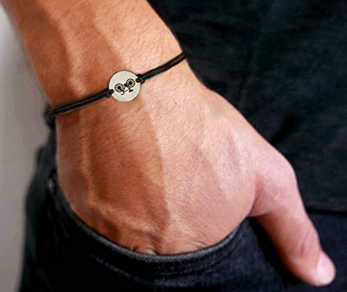 Pulsera ajustable de acero inoxidable para hombre y mujer, impermeable, hipoalergénica