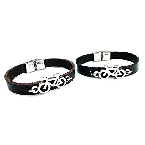 Pulsera de Cuero para Ciclistas