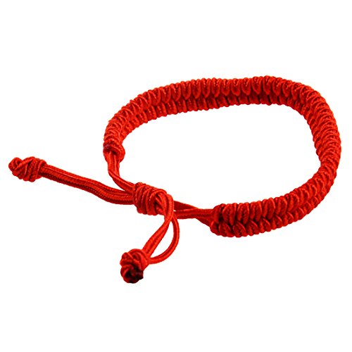 Pulsera para la buena fortuna TooGoo. Pulsera para la buena suerte, éxito y protección, color rojo