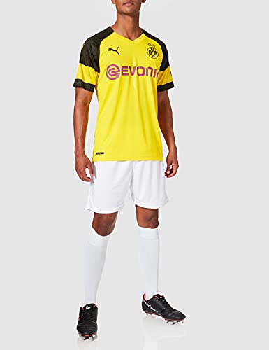 PUMA 1a Equipación 19/20 Borussia Dortmund Original con Evonik/Opel Logo Jersey, Hombre, Cyber Yellow, S