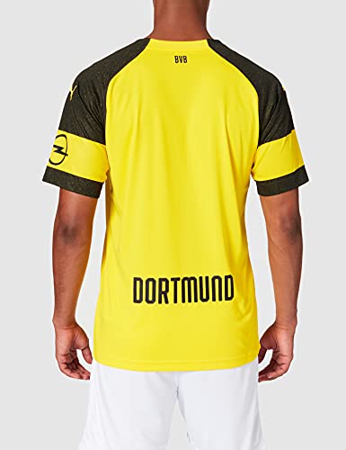 PUMA 1a Equipación 19/20 Borussia Dortmund Original con Evonik/Opel Logo Jersey, Hombre, Cyber Yellow, S