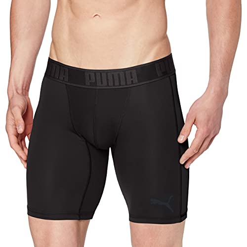 PUMA Active Long Boxer 1p Packed Calzoncillos Largos Deportivo, Hombre, Negro (Black), L