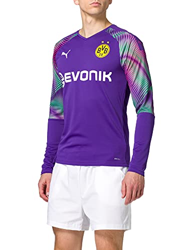 PUMA BVB LS Gk Shirt Replica with Evonik Without Opel Logo Camiseta De Portero, Hombre, Prism Violet, XXL