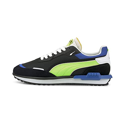 PUMA City Rider Electric Puma Black/Green Glare 6 D (M)