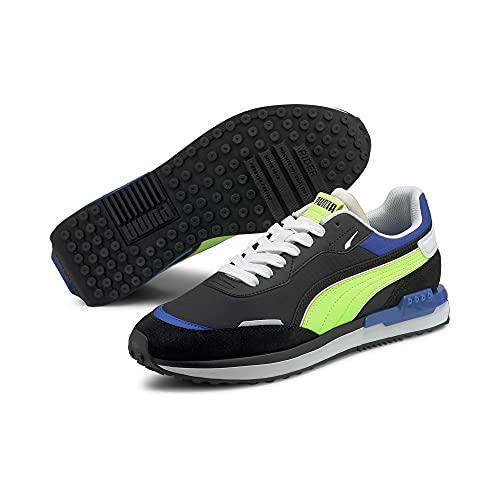 PUMA City Rider Electric Puma Black/Green Glare 6 D (M)