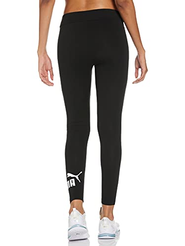 PUMA ESS Logo Leggings Mallas Deporte, Mujer, Puma Black, M