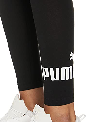 PUMA ESS Logo Leggings Mallas Deporte, Mujer, Puma Black, M