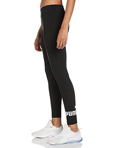 PUMA ESS Logo Leggings Mallas Deporte, Mujer, Puma Black, XS